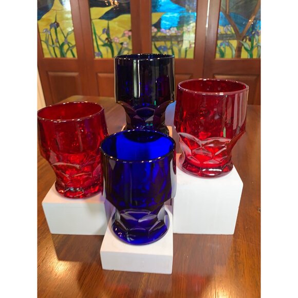 Vintage Georgian Honeycomb Lowball Scotch Glasses. - Picture 6 of 9